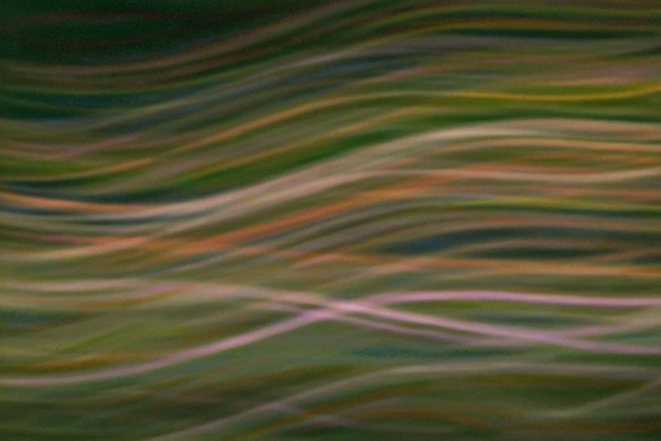 Light Signatures series, day, colour photograph, art, abstract, abstract expressionism, creative, city street, urban, downtown, cityscape, speed, blur, movement, motion, fuchsia, orange, muted, waves, patterns