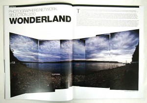 Photographers Network 2010 selection Profifoto magazine opening full page spread of Hope Bay VII, 2008 by William Oldacre