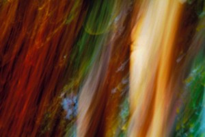Light Signatures series, day, colour photograph, art, abstract, abstract expressionism, creative, city street, urban, downtown, cityscape, speed, blur, movement, motion, red, orange, vibrant, streaks, patterns