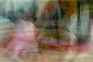 Light Signatures series, day, colour photograph, art, abstract, abstract expressionism, creative, city street, urban, downtown, cityscape, speed, blur, movement, motion, blue, red, pink, yellow, muted, streaks, patterns, diamonds, shapes